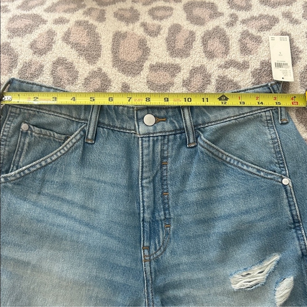 Pilcro Blue Distressed Denim Bermudas - Picture 5 of 7